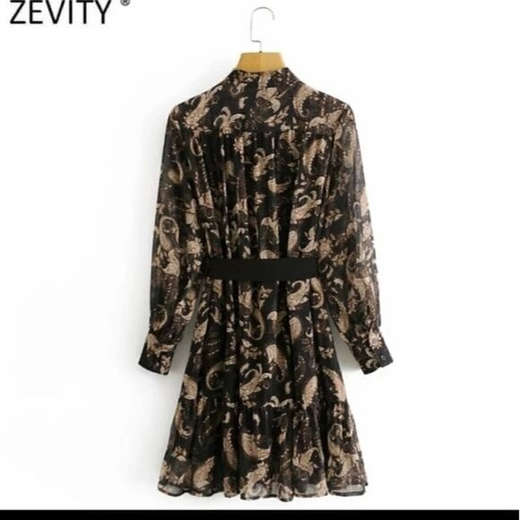 Dresses & Skirts - VINTAGE FLORAL PATTERN DRESS